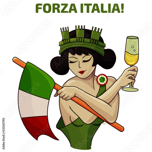 Cuadros en Lienzo Italia turrita is the national personification or allegory of Italy