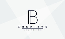 Modern Abstract Letter B Logo Design. Minimal B Initial Based Icon. Initial BB Vector 
