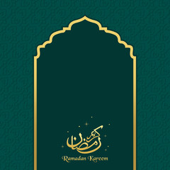 Wall Mural - Arabic calligraphy design for Ramadan Kareem, Islamic Background