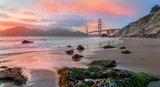 Fototapeta  - Golden Gate Bridge Sunset, San Francisco, California