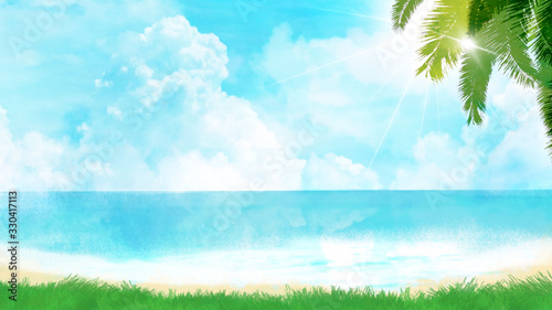 リゾート地 海 夏 青空 光 背景イラスト Stock Illustration Adobe Stock リゾート地 海 夏 青空 光 背景イラスト Stock Illustration Adobe Stock