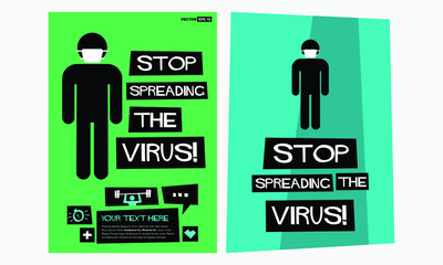 Wall Mural - Stop Spreading The Virus Poster
