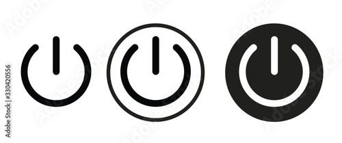 Fotomural power icon . web icon set .vector illustration
