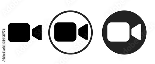 Fotomural video camera icon . web icon set .vector illustration