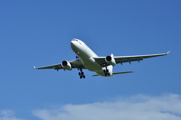 Landing a Boeing 777 in the blue sky