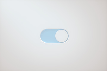 Poster - Slide switch and touch button, science and technology, 3d rendering.