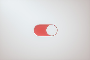 Poster - Slide switch and touch button, science and technology, 3d rendering.