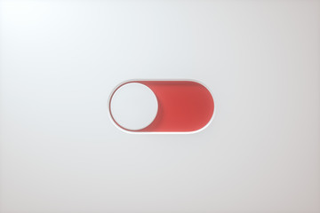 Poster - Slide switch and touch button, science and technology, 3d rendering.