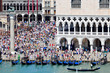Summer tourists crown St Mark's Plaza  in Venice, Italy