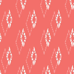 Wall Mural - Vector red monochrome simple diamond polka dot seamless pattern. Suitable for textile, gift wrap and wallpaper.