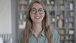 © stockbakers - The Portrait of Cheerful Woman Smiling and looking at Camera