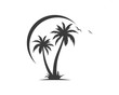 © sangidan - Palm tree icon of summer and travel logo vector illustration