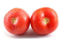 Two Wet Red Tomatoes