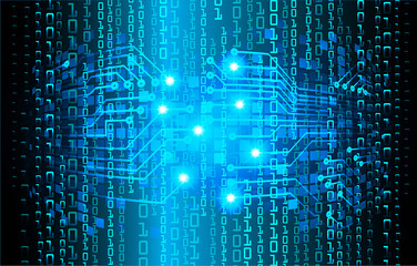 blue cyber circuit future technology concept background