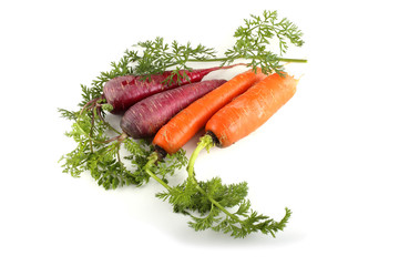 Canvas Print - Red and orange carrots