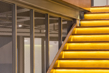 Modern Design Yellow Metal Staircase