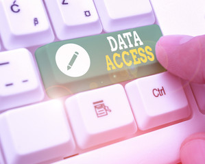 Fototapete - Conceptual hand writing showing Data Access. Concept meaning a user s is ability to access data stored within a database