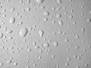 Wall Mural - Water drops on glass background