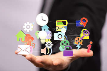 using cloud technology to send and receive files.