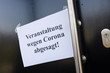 © Christian Schwier - Symbolbild Veranstaltung wegen Corona abgesagt