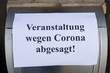 © Christian Schwier - Symbolbild Veranstaltung wegen Corona abgesagt