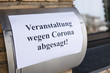 © Christian Schwier - Symbolbild Veranstaltung wegen Corona abgesagt