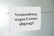 © Christian Schwier - Symbolbild Veranstaltung wegen Corona abgesagt