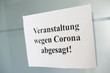 © Christian Schwier - Symbolbild Veranstaltung wegen Corona abgesagt
