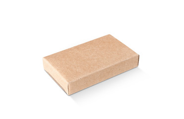 blank packaging kraft recycled paper box for product design mock-up