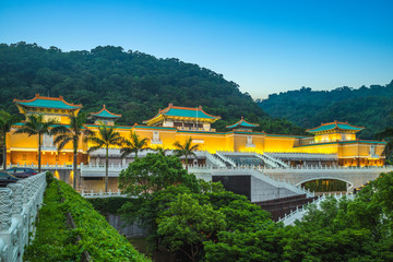 National Palace Museum in Taipei, taiwan at night