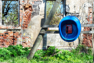 Rural payphone.