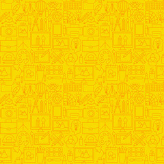 Designer Line Seamless Pattern
