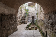 The Pool Of Siloam In Silwan, The Arab Suburb Of Jerusalem In Israel