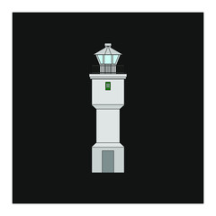 Wall Mural - Lighthouse of Akranes, Iceland vector