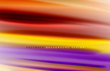 Abstract background - fluid color gradient waves, with dynamic motion line effect. Vector Illustration For Wallpaper, Banner, Background, Card, Book Illustration, landing page