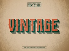 3D Vintage Old School On Old Paper Text Effect