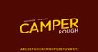 © ZeaLab - camper rough outdoor alphabet set  typeface