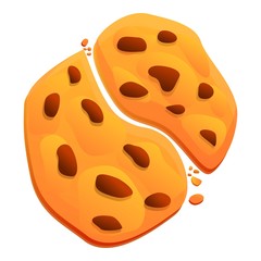 Poster - Handmade cookie icon. Cartoon of handmade cookie vector icon for web design isolated on white background