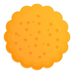 Poster - Eating biscuit icon. Cartoon of eating biscuit vector icon for web design isolated on white background