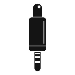 Poster - Phone headphones plug icon. Simple illustration of phone headphones plug vector icon for web design isolated on white background