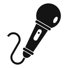 Poster - Sing microphone icon. Simple illustration of sing microphone vector icon for web design isolated on white background