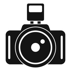 Poster - photo camera icon. simple illustration of photo camera vector icon for web design isolated on white 