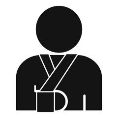 Poster - injury hand patient icon. simple illustration of injury hand patient vector icon for web design isol