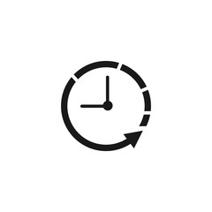 Wall Mural - time and clock icon vector illustration