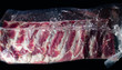 pork ribs in vacuum bag prepare to sous vide procees