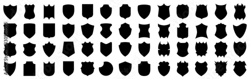 Fotografía Set different shields icons, protect signs – for stock