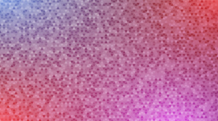 Poster - Abstract blur multicolored background of triangles. Polygonal defocused backdrop.