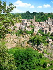 Canvas Print - Pitigliano, Grosseto - Tuscany, Italy