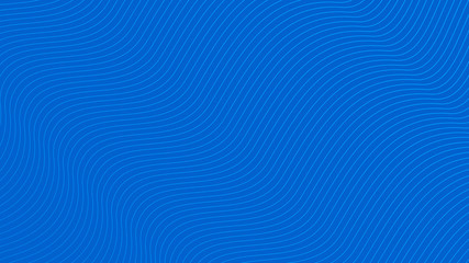 Poster - Wave abstract outline blue gradient background