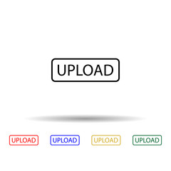 Fototapete - Loading multi color icon. Simple thin line, outline vector of online and web icons for ui and ux, website or mobile application